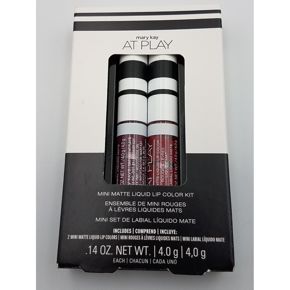 Mary Kay At Play Retired Mini Matte Liquid Lip‎ Color Kit Berry Strong Red Alert
